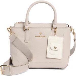 NANETTE LEPORE Convertible Top Handle Satchel In Pearl